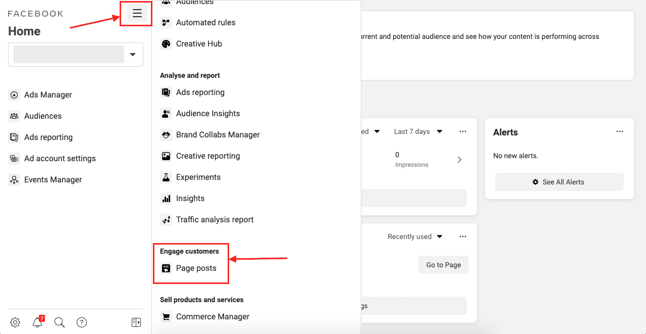 convert fb ad to page post